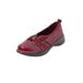Plus Size Women's CV Sport Greer Slip On Sneaker by Comfortview in Crimson Metallic (Size 8 1/2 W)