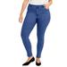 Plus Size Women's Curvie Fit Skinny Jeans by June+Vie in Medium Blue (Size 26 W)