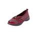 Plus Size Women's CV Sport Greer Slip On Sneaker by Comfortview in Crimson Metallic (Size 10 1/2 WW)