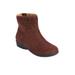 Plus Size Women's The Zenni Bootie by Comfortview in Dark Brown (Size 7 1/2 M)