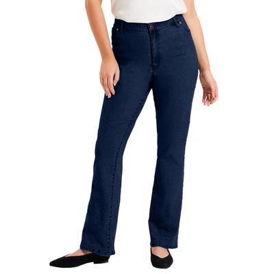 Plus Size Women's June Fit Bootcut Jeans by June+Vie in Dark Blue (Size 30 W)
