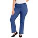 Plus Size Women's Curvie Fit Bootcut Jeans by June+Vie in Medium Blue (Size 20 W)