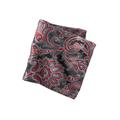 Men's Big & Tall KS Signature Pocket Square by KS Signature in Slate Grey Paisley Necktie