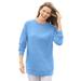 Plus Size Women's Fleece Sweatshirt by Woman Within in French Blue (Size L)