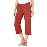 Plus Size Women's Capri Stretch Jean by Woman Within in Red Ochre (Size 32 WP)