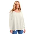 Plus Size Women's Long-Sleeve Swing One + Only Tee by June+Vie in Pink Whisper (Size 26/28)