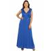 Sleeveless Empire Waist Plus Size Maxi Dress