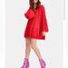 Free People Dresses | Free People Cherry Red Pleated Bell Sleeve Hippie Dress - S - Red | Color: Red | Size: S