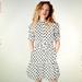 Kate Spade Dresses | Kate Spade Block-Floral Textured Dress | Color: Black/White | Size: M