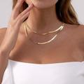 Free People Jewelry | 14k Gold Plated Choker Necklaces 005 | Color: Gold/Red/White | Size: Os