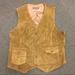 Levi's Suits & Blazers | Levi's Vintage Suede Leather Tan Vest Orange Tap L | Color: Brown/Tan | Size: Large