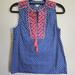 J. Crew Tops | J. Crew Tank Top, Size 00 Petite, Blue, Pink | Color: Blue/Pink | Size: 00p