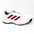 Adidas Shoes | Adidas Traxion Lite Max White Black Red Mens Wide Waterproof Golf Shoes Gv9674 | Color: Red/White | Size: Various