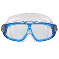 Aqua Sphere Seal 2.0 Swim Goggles - Comfortable Leak Resistant Seal, Distortion Free Vision| Unisex Adult, Clear Lens, Light Blue/White Frame, One Size, MS5074109LC