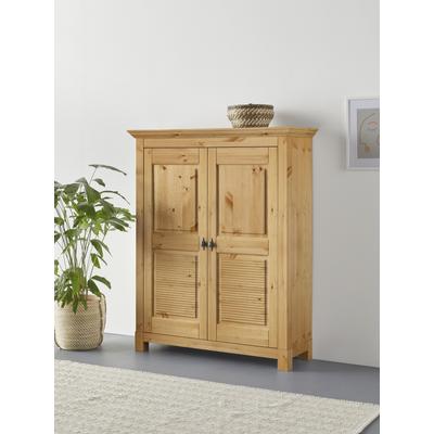 Schuhkommode HOME AFFAIRE "Rauna", beige (natur), B:113cm H:138cm T:39cm, Massivholz, Sideboards, aus massiver Kiefer, viel Stauraum Image