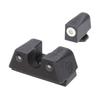 TruGlo Tritium X Glock Sight Set Glock 42/43 Green/White Tritium Black Steel Nitride TG-TG231G1XA