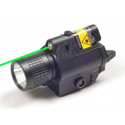 ADE Advanced Optics Tactical Green Laser Sight w/ Flashlight/Built in RIS Rail Mounts Black LS003G