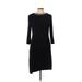 Leslie Fay Casual Dress - Midi: Black Dresses - Women's Size 10