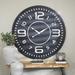 Oversized Gruver Wall Clock Wood in Black/Brown Laurel Foundry Modern Farmhouse® | Large | Wayfair F444722ECAB74228A83D7AE887D66978