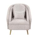 Accent Chair - Everly Quinn Loarca Upholstered Swivel Accent Chair Velvet/Fabric in Gray | 34.3 H x 31.5 W x 29.5 D in | Wayfair