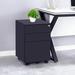 Inbox Zero Kuwanna 3 Drawer Mobile File Cabinet w/ Lock BE92AE2F04F141899B6E516CA187FF6D Wood in Black | 23.62 H x 15.35 W x 17.72 D in | Wayfair