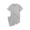 Shorty-Pyjama, grau