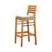 Carlton Honey Patio Wood Counter-Height Bar Table and Chairs