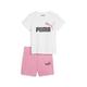 PUMA Unisex Kinder Minicats T-Shirt und Shorts Trainingsanzug, Fast Pink, 80