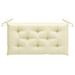 Tomshoo Garden Bench Cushion White 39.4 x19.7 x2.8 Fabric