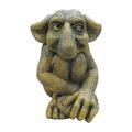 Wovilon Troll Statues Home Decor Gargoyle Statues Cast Stone Trolls Gothic Sculpture Home Garden Art Decorations Exquisite Stone Statues for Indoor Outdoor