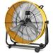 Simple Deluxe 3 Speed Circulation for Industrial Commercial Residential and Shop Use 24 Inch High Velocity Air Movement Heavy Duty Metal Drum Fan Yellow