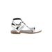 Rebecca Minkoff Sandals: Silver Print Shoes - Women's Size 6 1/2 - Open Toe