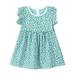 Toddler Summer Girls Dresses Ruffled Sleeves Summer Floral Princess Dress Casual Dress Fashion Baby Girl Clothes