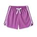 Children s Summer Casual Sports Shorts Solid Color Lace-up Dolphin Pants Children s Elasticated Beach Pants