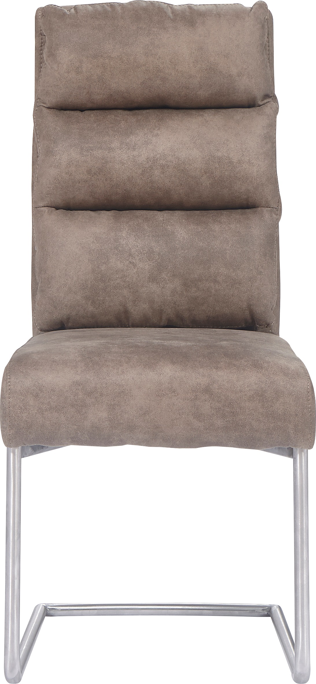 Stuhl HOME AFFAIRE "Calvia", braun (schlamm, silberfarben), B:44cm H:62cm T:99cm, Metall, Stühle, Stuhl