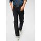 Gerade Jeans WRANGLER "Texas" Gr. 32, Länge 30, schwarz (black overdye) Herren Jeans Regular Fit