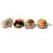 Disney Toys | Disney Snow White & Dwarfs Set Of 4 Mini Disney Tsum Tsum Plush Approx 3.5” | Color: Tan/White | Size: Osbb