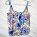 Anthropologie Tops | Anthropologie Postage Silken Ladderlace Watercolor Tank Top 6 | Color: Blue | Size: 6