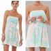 Lilly Pulitzer Dresses | Lilly Pulitzer Lottie Salisbury Lace Strapless Sherbet Pastel Mini Dress | Color: Blue/Pink | Size: 4
