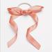 Free People Accessories | Free People Chloe Coral Ribbon Elastic Hair Tie New | Color: Orange/Pink | Size: Os