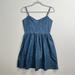 Free People Dresses | Free People Polka Dot Bustier Dress Womens Small A Line Polka Dot | Color: Blue/White | Size: S