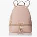 Michael Kors Bags | Michael Michael Kors Rhea Zip Medium Backpack Soft Pink One Size | Color: Gold/Pink | Size: Os