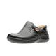 Clarks Unstructured Women's Un.Loop Slip-On Shoe, Black Leather, 4.5 UK Wide