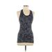 Athleta Active Tank Top: Blue Camo Activewear - Women's Size X-Small