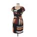 Jessica Simpson Casual Dress - Sheath: Black Print Dresses - Women's Size 8