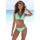 Triangel-Bikini S.OLIVER "Cho" Gr. 42, Cup B, grün (mint) Damen Bikini-Sets Ocean Blue mit Zierknoten