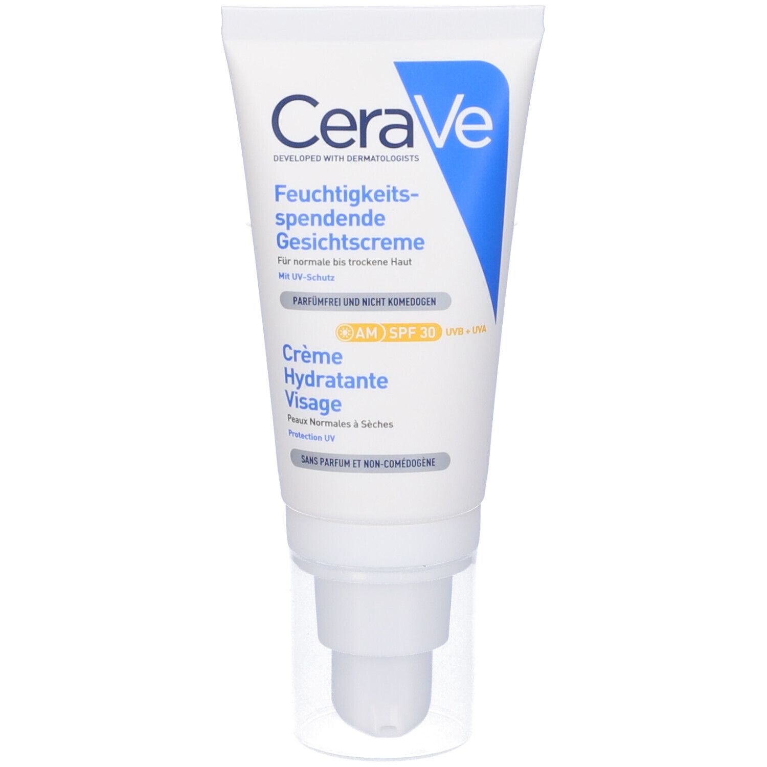 CeraVe Crema Viso Idratante SPF30, Per Pelle da Normale a Secca, Idrat