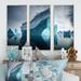 Latitude Run® Floating Majestic North American Iceberg I Floating Majestic North American Iceberg I - 3 Piece Print on Canvas Canvas | Wayfair