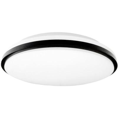 Müller-Licht 21000070 Taro Round 30 LED-Deckenleuchte led 18 w Weiß, Schwarz