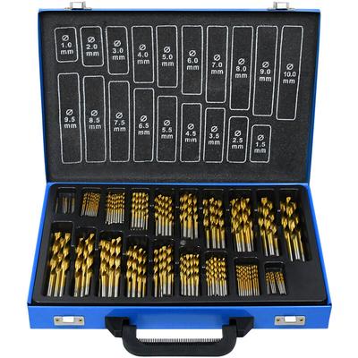 Metallbohrer Set 170-teilig Holzbohrer hss Bohrer Set 1-10 mm Spiralbohrer Satz 135° hss-g Cobalt Image